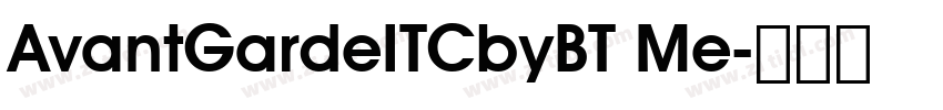 AvantGardeITCbyBT Me字体转换
